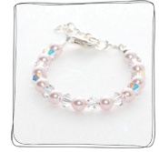 pink|crystal baby bracelet